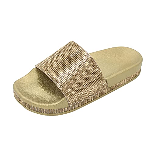 Big Buckle Damen 39 Latschen Damen Sommer blau Damen Herren Zehentrenner Sommer flip Flops Badelatschen Clogs Leder Damen Damen Pantolette Comfort fit Frauen Slip on Bequeme Sandalen von TYUIOP