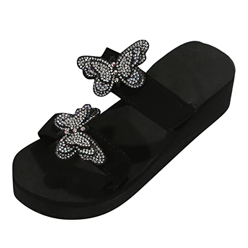 TYUIOP damen 39 big buckle sommer pantoletten damen sommer strand rutschfest feste gummi sohle women's slippers damen loafer shoes ohne absatz aus leder geschlossene sandalen damen sandalen von TYUIOP