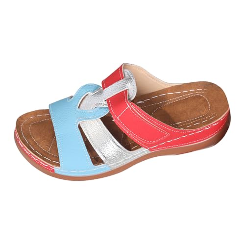 TYUIOP damen big buckle 38 sommer pantoletten damen mit absatz badeschlappen flip flops women elegance geschlossene sandalen damen damen slipper frauen slip on,lose einlage barfuss sandalen von TYUIOP