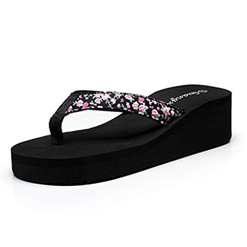 Damen Big Buckle rosa Espadrilles für Damen Keilabsatz zum binden Damen Zehensandale Damen flip-Flops Schuhe Absatz austauschen Damen Loafer ohne Absatz aus Leder Sandalen Damen von TYUIOP