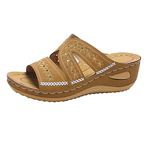 TYUIOP flache schuhe für damen elegant silber latschen damen sommer vorne zu damen herren zehentrenner sommer flip flops badelatschen clogs leder damen 45 loafer damen slipper anzugschuhe von TYUIOP