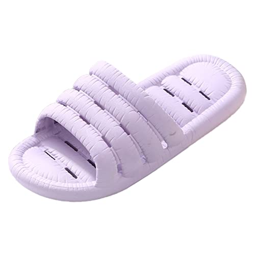 Flache Schuhe für Damen elegant blau Espadrilles für Damen Plateau beige Badeschuhe Damen Slippers Wolke Schlappen Outdoor Sandalen Damen Damen Slipper Frauen Slip on lose von TYUIOP