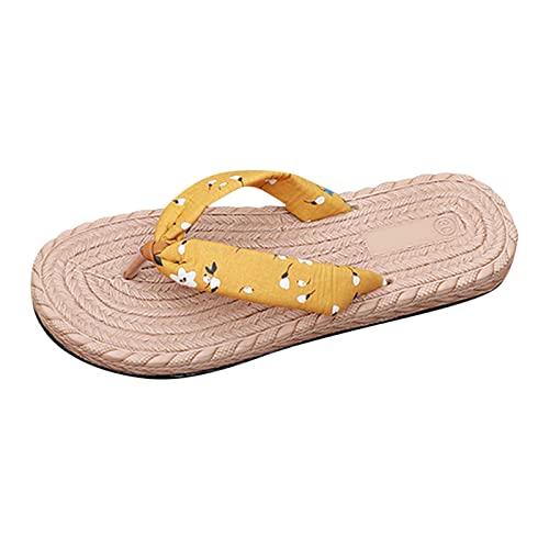 Flache Schuhe für Damen sexy Latschen Damen Sommer Glitzer Badelatschen Slides Strand Schlappen Beach Pool größe 36-41 geschlossene Sandalen Damen elegant Damen Ballerina Slip on spitz von TYUIOP