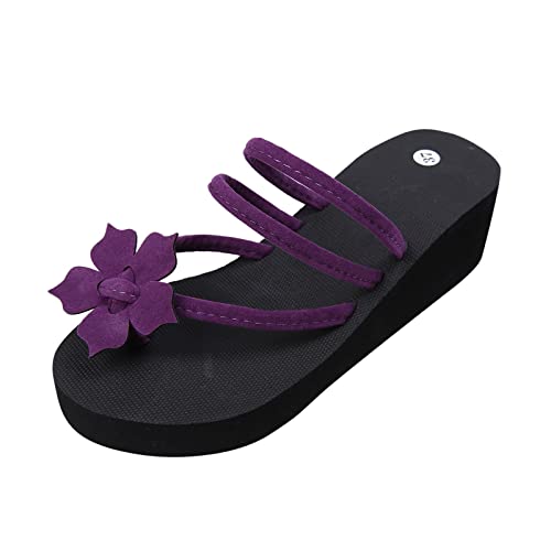 Flache Schuhe für Damen weiß Hochzeit Espadrilles für Damen Strand Komfort Strand plattform Sandalen Badelatschen Women Sandals Summer Closed Toe Business Slippers Comfort fit Sandalen von TYUIOP