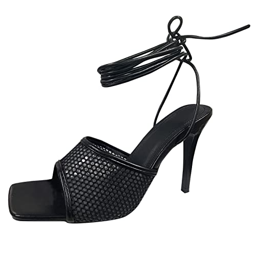 Sandalen Damen Pumps Damen bequem Damen Pumps high Heels Spangenpumps Schuhe Silber Damen Plateau Pumps Schuhe Chunky Plateauschuhe Lackleder klobige Sandalen hohe von TYUIOP