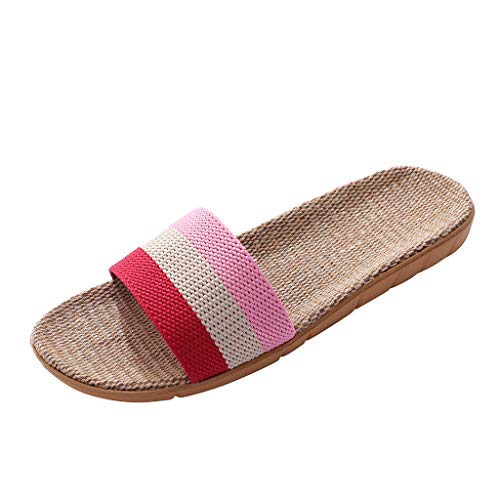 Schlappen Damen 37 Espadrilles für Damen Keilabsatz schwarz Strand Komfort Strand plattform Sandalen Badelatschen geschlossene Sandalen Damen gemütlich Slip on Freizeitschuhe Flache von TYUIOP