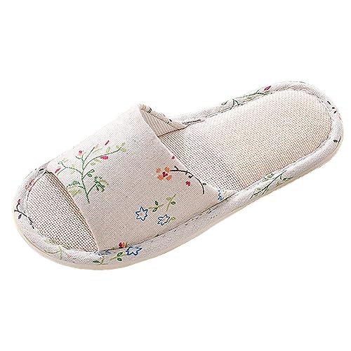 Schlappen Damen elegant Espadrilles für Damen Weite flip Flops Damen Glitzer Keilsandalen Plateau elegant Clogs Leder Damen 39 Damen Pantoletten, Frauen Slip on Damen Sandalen mit Absatz von TYUIOP