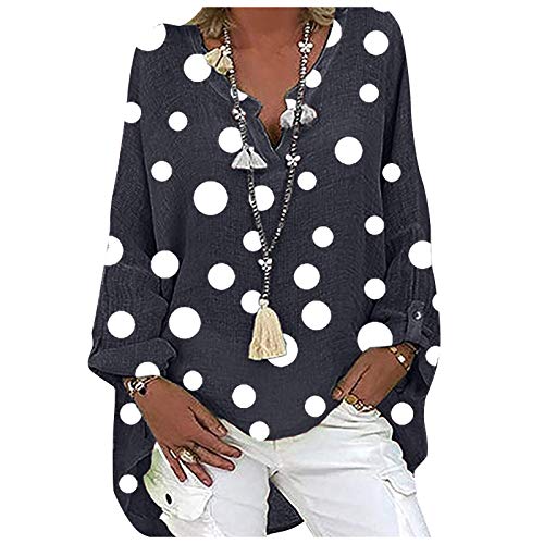 TYUIOP Blusen Damen Damen Hemd-Bluse Kleider Langarm Baumwolle Casual Blusenkleid Lang Mit Taschen Strickkleid Damen Oversize Blusen & Tuniken Für Damen Hemdbluse Damen Lang TYUIOP Blusen Damen Damen Hemd-Bluse Kleider Langarm Baumwolle Casual Blusenkleid Lang Mit Taschen Strickkleid Damen Oversize Blusen & Tuniken Für Damen Hemdbluse Damen Lang von TYUIOP
