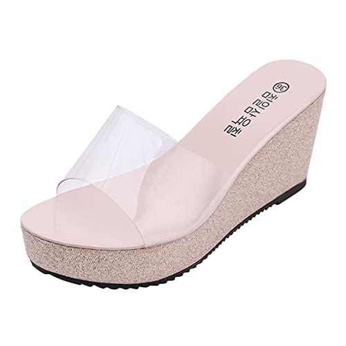 TYUIOP flache schuhe für damen elegant bunt espadrilles für damen plateau glitzer pantoletten plateau pantoffeln rutschfest badelatschen clogs leder damen 43 plateau-loafer aus veganem leder von TYUIOP