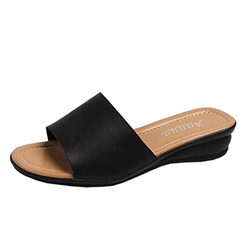 TYUIOP barfu? sandalen damen sandalen damen 35 damen boho lang rock weicher dehnbarer maxirock schnalle damen dusch-& badeschuhe strand zehentrenner keilabsatz schlappen von TYUIOP