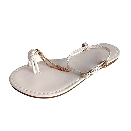 TYUIOP barfuss sandalen kinder mules damen leder strand schuhe freizeit flach sandalette größe 34-44 sandalen damen weite damen sandalette bohemian flip flops sandalen damen sommer bequem vorne von TYUIOP