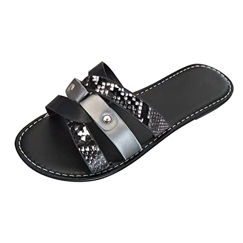 TYUIOP big buckle damen 38 latschen damen 41 damen herren zehentrenner sommer flip flops badelatschen schuhe absatz damen pink damen slipper schmal spitz schuhe rutschfest flach outdoor von TYUIOP