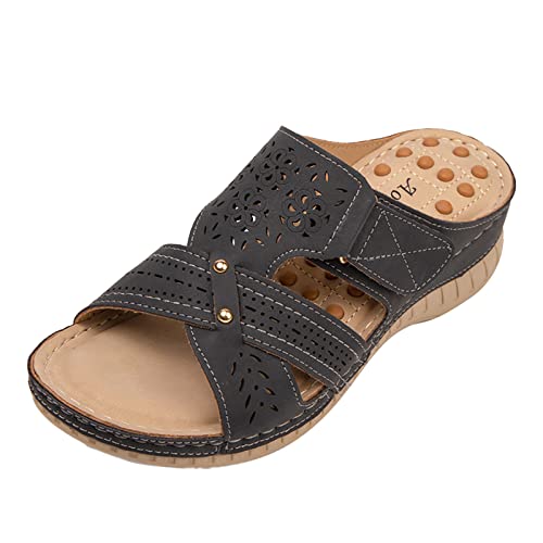 TYUIOP big buckle damen 41 espadrilles für damen bunt damen herren zehentrenner sommer flip flops badelatschen geschlossene sandalen damen schwarz damen pantolette comfort fit frauen slip von TYUIOP