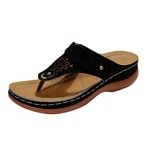 TYUIOP big buckle damen schwarz espadrilles für damen weiss leder flip flops damen glitzer keilsandalen plateau elegant clogs leder damen bunt damen flacher slipper spitz schuhe rutschfest flach von TYUIOP