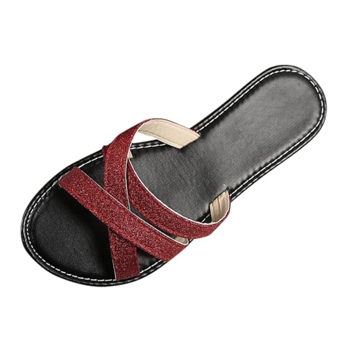 TYUIOP braune sandalen damen sandalen damen sandalen breite fü?e damen leichte sandals schnalle damen flip flops sommer zehentrenner plateau leicht sandalen damen sommer mit von TYUIOP