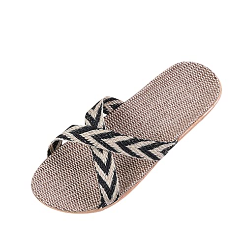 TYUIOP damen 39 big buckle espadrilles für damen plateau braun damen flip flops sommer strand string sandalen leicht geschlossene sandalen damen weite damen slipper normal aus kunstleder von TYUIOP