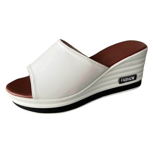 TYUIOP damen big buckle 37 espadrilles für damen keilabsatz damen herren zehentrenner sommer flip flops badelatschen schuhe absatz damen pink damen slipper, frauen slip on fußbett sandalen damen von TYUIOP