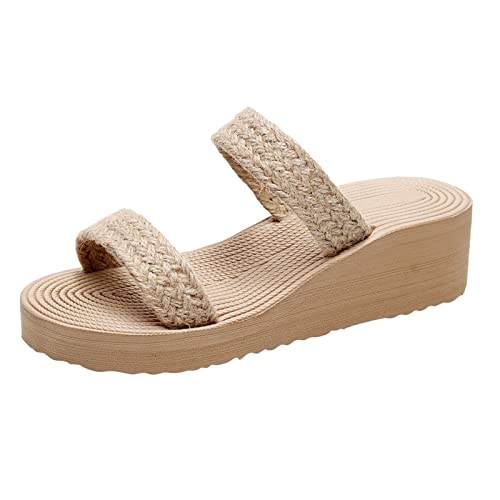 TYUIOP damen big buckle rosa latschen damen sommer blau damen classic flache sandale beach pool größe 36-41 clogs leder damen damen pantoletten schnalle clogs frauen slip on riemchensandalen von TYUIOP