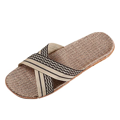 TYUIOP flache schuhe für damen beige leder espadrilles für damen plateau damen flip flops sommer strand string sandalen leicht women sandals black bequeme arbeitsschuhe niedlicher penny-loafer von TYUIOP