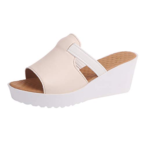 TYUIOP flache schuhe für damen leder espadrilles für damen keilabsatz beige damen herren zehentrenner sommer flip flops badelatschen women sandals size 44 damen slipper mokassins slippers von TYUIOP