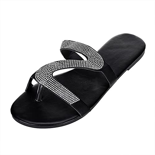 TYUIOP flache schuhe für damen sexy sandalen espadrilles für damen plateau schwarz sommer strand rutschfest feste gummi sohle geschlossene sandalen damen elegant damen pantolette hochwertiges von TYUIOP