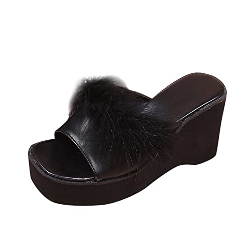 TYUIOP flache schuhe für damen sexy schwarz espadrilles für damen keilabsatz 42 damen herren zehentrenner sommer flip flops badelatschen outdoor sandalen damen 39 sommer halbschuhe freizeit von TYUIOP