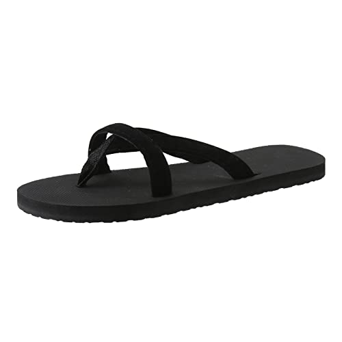 TYUIOP flache schuhe für damen weiß espadrilles für damen plateau braun zehentrenner rutschfest schlappen indoor outdoor clogs leder damen pantoletten frauen slipper keilsandalen damen von TYUIOP