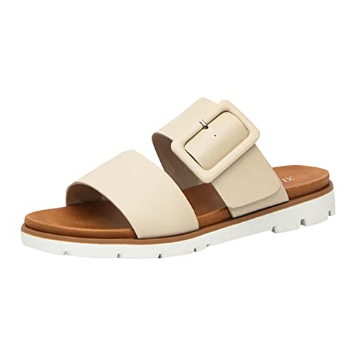 TYUIOP flache schuhe für damen weiß flip flop sandalen damen beige damen flip flop sandalen leichte zehentrenner clogs leder schwarz damen pantoletten frauen slipper plateau sandalen von TYUIOP