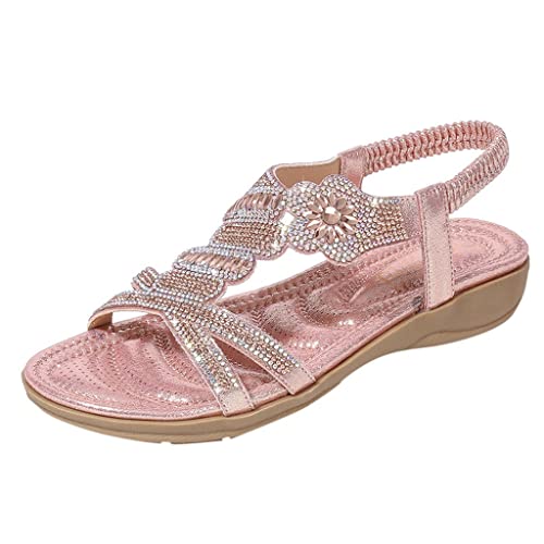 TYUIOP geschlossene sandalen damen schlappen damen elegant garten badelatschen slippers sommer slide outdoor sandalen damen leder damen boho lang rock weicher dehnbarer maxirock sandalen damen von TYUIOP