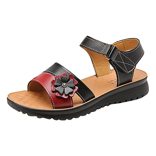 TYUIOP riemchensandalen damen mit absatz barfuss sandalen damen frauen slide sandalen - klassische und bequeme doppelring damen herren zehentrenner sommer flip flops badelatschen pantoletten von TYUIOP