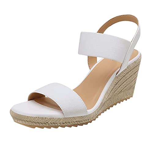 TYUIOP sandalen damen 28 schlappen damen Strand Schuhe Freizeit Flach Sandalette Größe 34-44 barfußschuhe sandalen damen Damen Boho Lang Rock Weicher Dehnbarer Maxirock sandalen damen sommer von TYUIOP