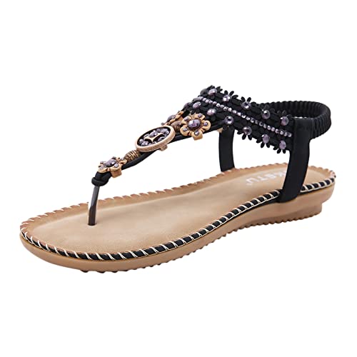 TYUIOP sandalen damen 35 damen clogs leder strand schuhe freizeit flach sandalette größe 34-44 weiße sandalen mit absatz damen keilsandalen frauen sandalen sandalen damen sommer bequem vorne von TYUIOP