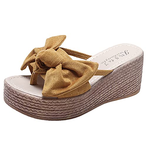 TYUIOP sandalen damen bequem damensandalen sommer bequem damen sandalen mit absatz glitzer vegan doppelring damen herren zehentrenner sommer flip flops badelatschen pantoletten damen gummi von TYUIOP