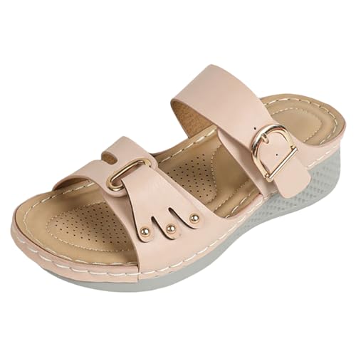 TYUIOP sandalen damen bequem sandalen damen elegant damen keilsandalen frauen sandalen schnürung damen flip flops sommer zehentrenner plateau leicht slipper damen sommer damen von TYUIOP