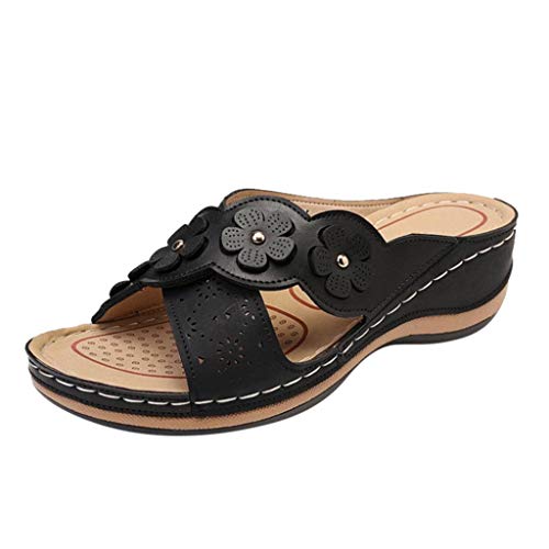 TYUIOP sandalen damen elegant sandalen mit absatz damen pantoletten frauen slip on schnürung damen herren zehentrenner sommer flip flops badelatschen keilabsatz schlappen damen sommer sandalen von TYUIOP