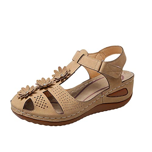 TYUIOP sandalen damen flach clogs leder 36 Frühlings- und Sommersandalen Bohemian Flip Flops sandalen damen weite Sandale Damen Die elegante Sandale für den Sommer sandalen damen sommer 42 von TYUIOP