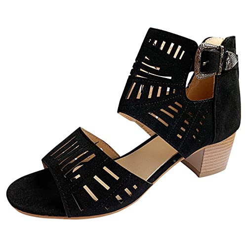 TYUIOP sandalen damen flach mules damen vorne geschlossen mit absatz Damen Riemchensandalen Frauen Sandalen damen sandalen 29 Damen Boho Lang Rock Weicher Dehnbarer Maxirock sandalen damen von TYUIOP