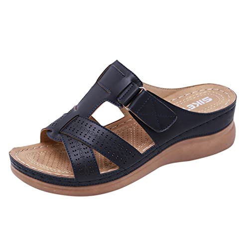 TYUIOP sandalen damen mules damen vorne geschlossen wildleder damen buckle low wedge sandalen sandalen 37 damen damen boho lang rock weicher dehnbarer maxirock sandalen damen von TYUIOP