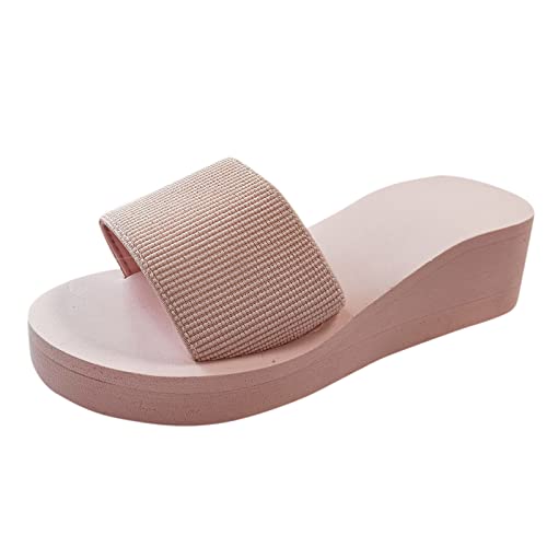 TYUIOP schlappen damen 37 sandalen damen flip flop sommer strand rutschfest feste gummi sohle geschlossene sandalen damen 42 damen ballerina slip on spitz schuhe rutschfest flach outdoor von TYUIOP