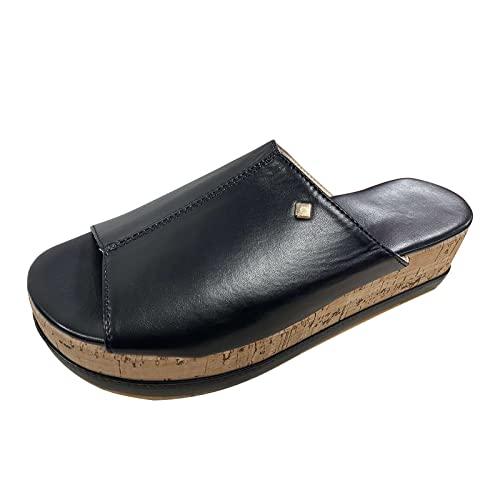 TYUIOP schlappen damen 42/43 espadrilles für damen plateau flip flops damen sommer flach zehentrenner blumen badelatschen schuhe absatz damen pink damen loafer aus kunstleder klassisch sandalen von TYUIOP