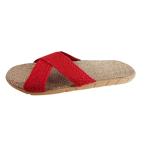 TYUIOP schlappen damen 42/43 espadrilles für damen plateau zehentrenner damen bequem flip flops sommer geschlossene sandalen damen weite damen pantoletten schnalle clogs frauen slip on sandalen von TYUIOP