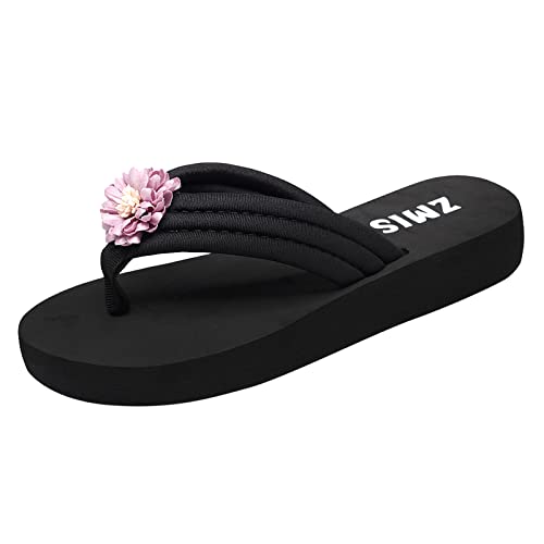 TYUIOP schlappen damen geschlossen latschen damen sommer flip flops damen mode orthopädische leder stoff clogs leder 36 damen flat sandal frauen slip on sandalen damen sommer elegant von TYUIOP