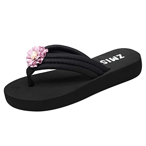 TYUIOP schlappen damen rosa flip flop sandalen damen leder pantoletten plateau pantoffeln rutschfest badelatschen schuhe absatz damen pink damen pantoletten aus leder elegant verstellbare von TYUIOP