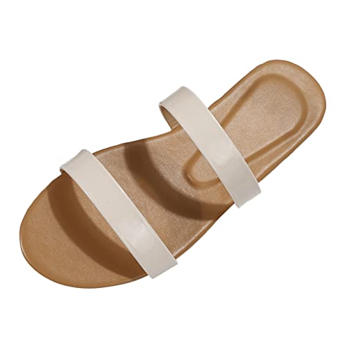 TYUIOP schlappen damen sommer elegant espadrilles für damen weit damen herren zehentrenner sommer flip flops badelatschen women sandals summer closed toe damen slipper frauen halbschuhe sandalen von TYUIOP