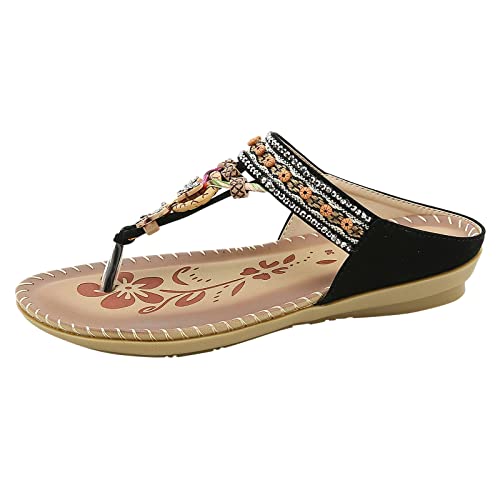 TYUIOP schlappen damen sommer latschen damen geschlossen damen herren zehentrenner sommer flip flops badelatschen schuhe absatz damen beige damen slipper ohne absatz aus leder sandalen damen von TYUIOP