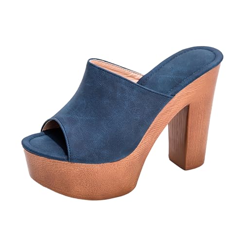 TYUIOP schwarze pumps damen hohe schuhe damen silber plateau low heels schuhe frauen zehe pumps damen sandalen gold damen offene zehen knöchelriemen sommerschuhe frauen lässige plateausandalen von TYUIOP