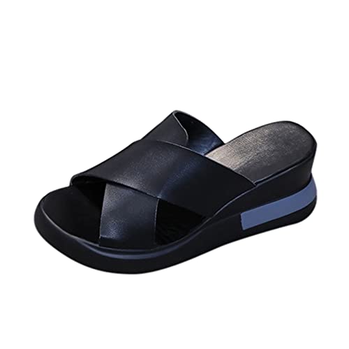 TYUIOP zehensandalen damen barfuss sandalen kinder sommer offene zehe bohemian flip flops pull on rutschfeste duschrutschen hausschuhe keilabsatz schuhe sommer damen von TYUIOP