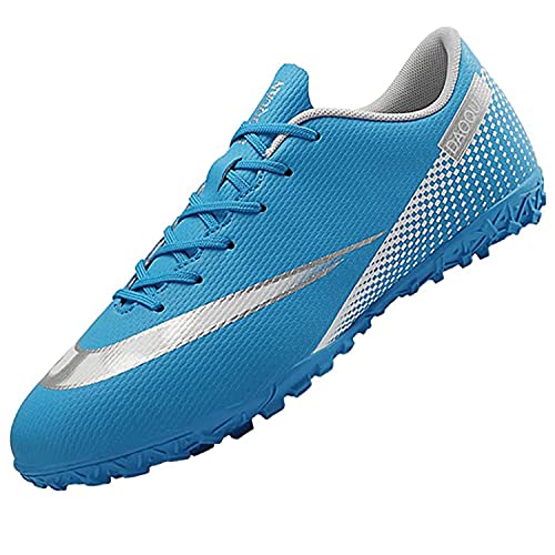 Tabrebull Herren Damen Fußballschuhe Kinder Jungen Mädchen Fußballschuhe Indoor Outdoor Athletic Turf Team Cleat Laufsport Anti-Rutsch-Dämpfungsschuhe Blue 36 von Tabrebull