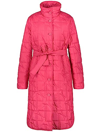 Taifun Damen Leichter Steppmantel mit Bindegürtel Langarm Mantel, Luminous Pink, 36 von Taifun