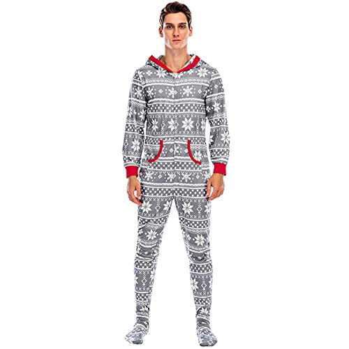 TaissBocco Urlaub Weihnachten Pyjamas Familie Onesies Pyjamas Jugend Paar Kleidung (S, Z1) von TaissBocco